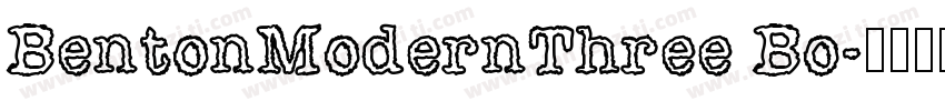 BentonModernThree Bo字体转换
